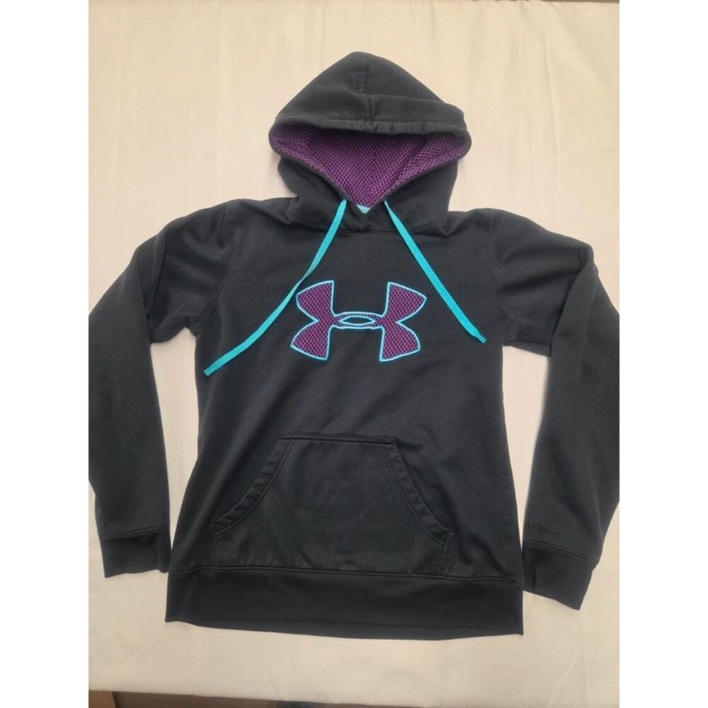 UnderArmour Hoodie Black & Purple Ladies Medium